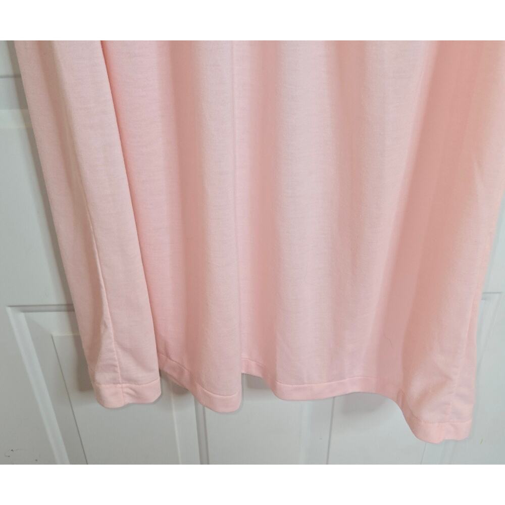 Vintage Vassarette Lacy Light Pink Nightgown Size Medium V Neck 35" L x 24" Wide - Picture 8 of 12